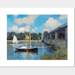 High Resolution Monet - The Bridge at Argenteuil Posters and Art